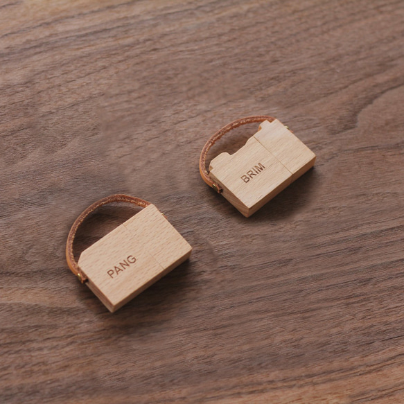 【オーダーメイドギフト】木製 USB メモリ Leica カメラ 3枚目の画像