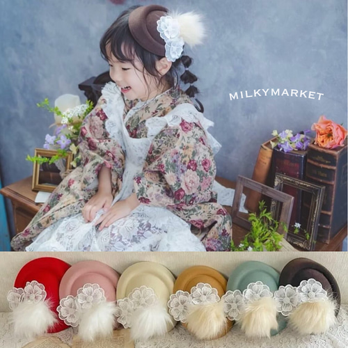 美品　七五三 3歳女の子 着物　キャサリンコテージ　気品トーク帽　髪飾り付き 楽天市場】「2点10%OFF」目玉セール 送料無料 上品レディーの