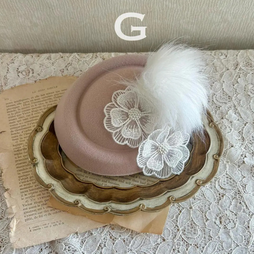 七五三 ガーリートーク帽 髪飾り 帽子 ヘアアクセ 着物 キッズ 3