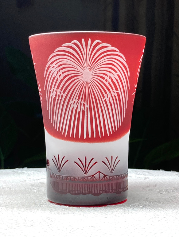 花火の街のタンブラー　～長岡　青（1個） 2枚目の画像