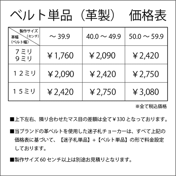 ベルト単品（迷子札チョーカーのベルト交換・修理用） 3枚目の画像