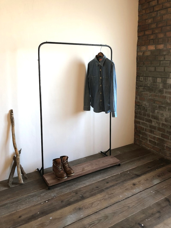 美品　アイアンハンガーラック　ブロンズ　インダストリアル 美品 アイアンハンガーラック ブロンズ インダストリアル