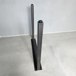 ＼送料無料／[IR_LG_D]日本製アイアンレッグ 2脚1セット テーブル脚 ベンチ脚 黒皮鉄 鉄脚 DIY-92- 7枚目の画像
