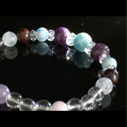 ✿【希少】スギライト三大ヒーリングストーンブレスレット