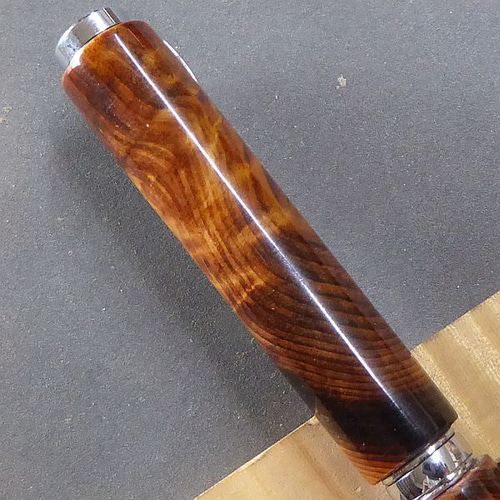 屋久杉】木軸ボールペン 古木の光明杢が綺麗【即日発送】 ☆シャープ