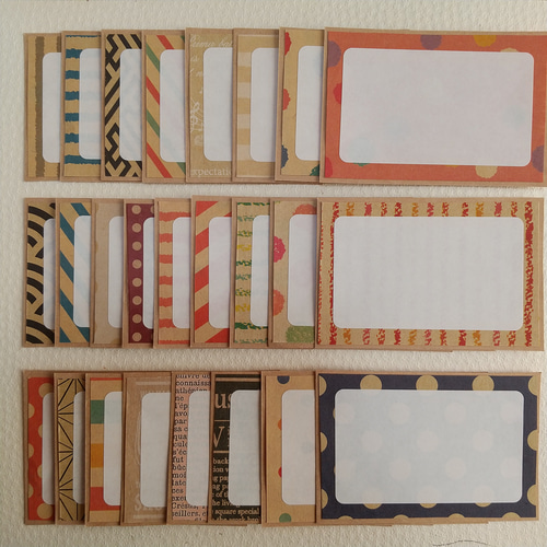 ８点550円　世界に１つだけのオリジナルハンドメイドメッセージカード 8点550円 世界に1つだけのオリジナルハンドメイドメッセージカード 8