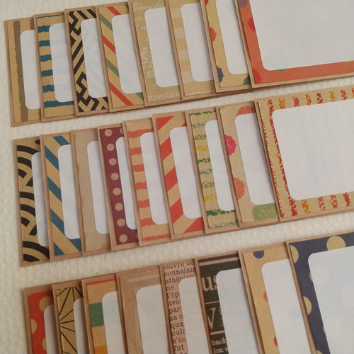 かおりさん 確認用 メッセージカード コメントカード メッセージカード#1289☆25枚 クラフト柄 コメントカード メッセージ