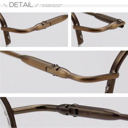 メガネのまち鯖江製 老眼鏡 リーディンググラス 日本製 メタル シニアグラス バネ丁番 女性 男性 おしゃれ 1012 7枚目の画像