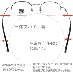 メガネのまち鯖江製 老眼鏡 リーディンググラス 日本製 メタル シニアグラス バネ丁番 女性 男性 おしゃれ 1012 5枚目の画像