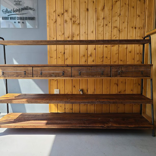WIDE! WIDE! SHELF 170 古材×アイアンの家具 /シェルフ/ラック
