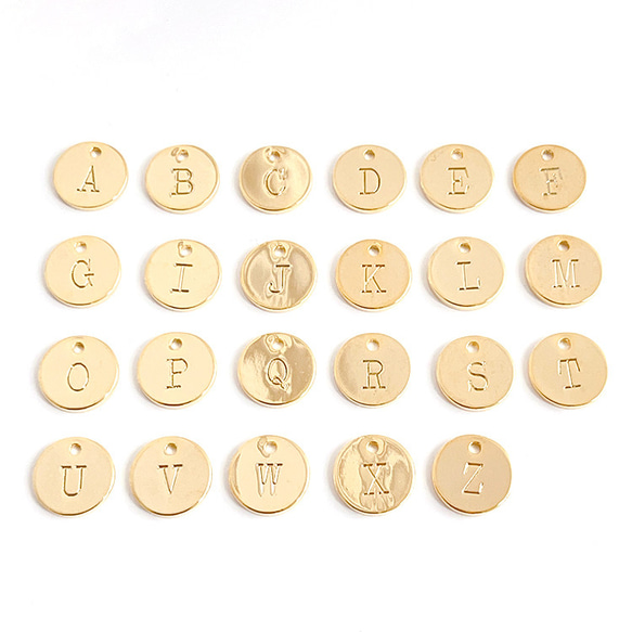 新作品【2枚】大寫字母B首字母金幣吊飾NF 第6張的照片