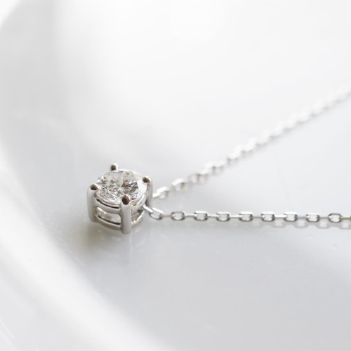 Pt900 0.288ct F-I1-VG ダイヤモンド ネックレス ネックレス 