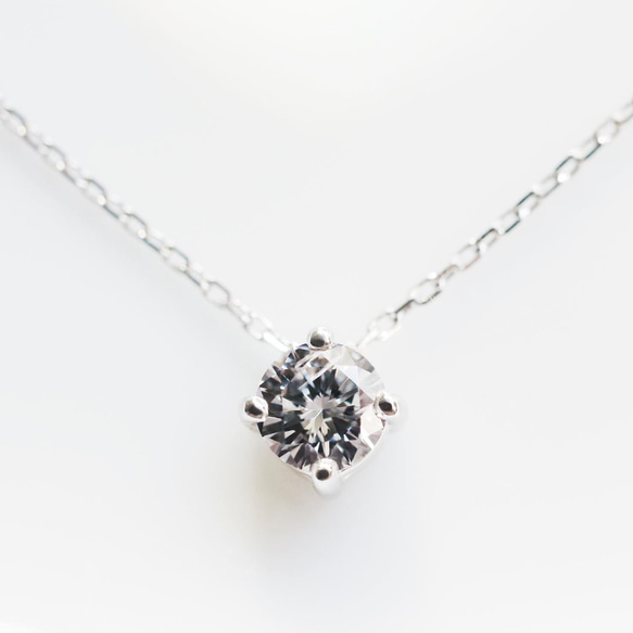 Pt900 0.288ct F-I1-VG ダイヤモンド ネックレス ネックレス 