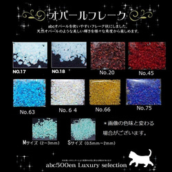 【Sサイズ】オパールフレーク0.5ｇ 〜abc500en luxury selection〜　オパール/フレーク/abc 3枚目の画像