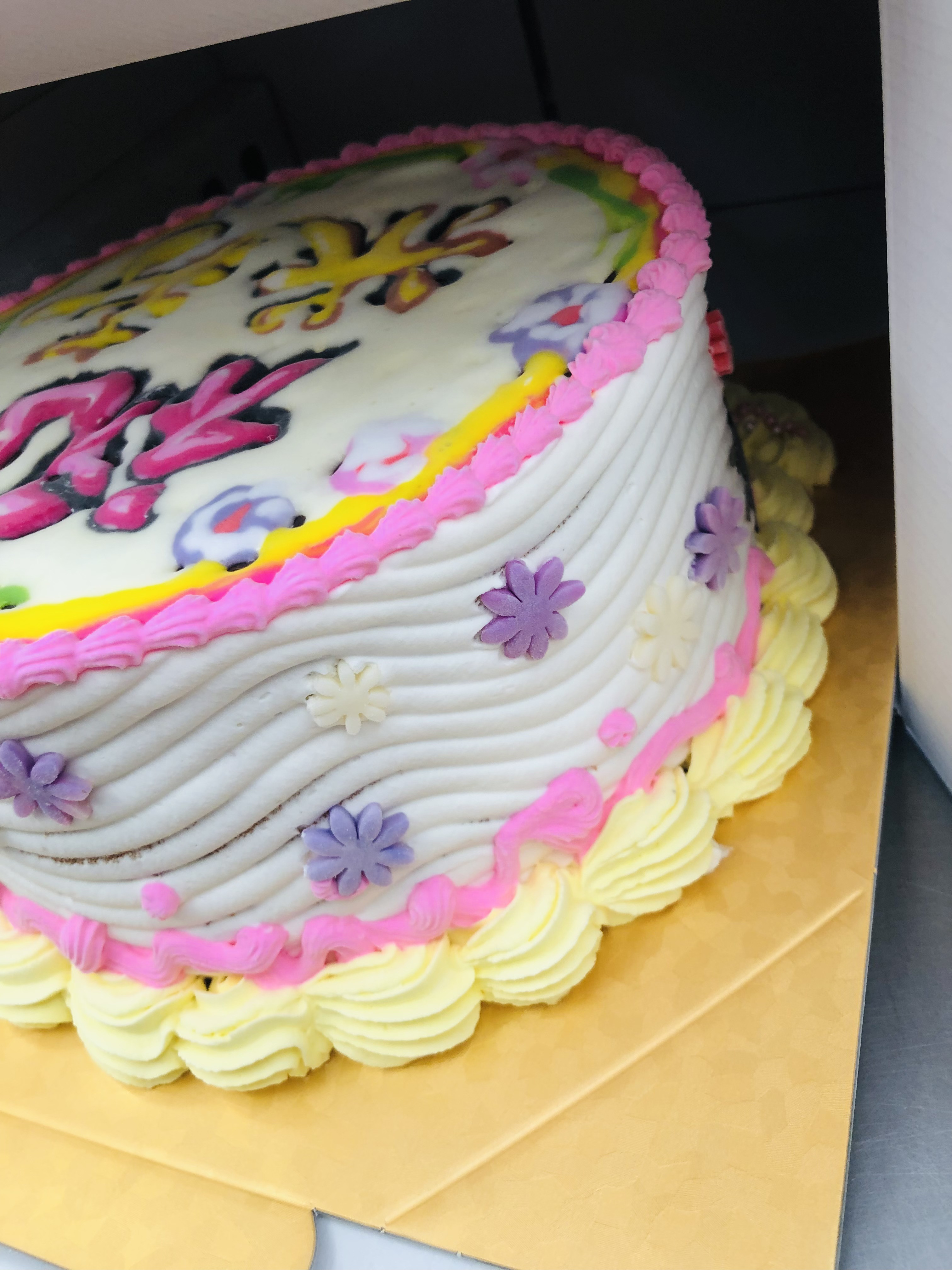 還暦、古希各種お祝いに　　 18センチ　文字イラストケーキ