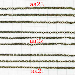 鏈條 1m Azuki★AA23/古董★寬度約 2.6mm 橢圓形鏈條 配件 第2張的照片