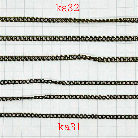 鏈條1m Kihei★ka32/Antique★寬度約2.8mm Kihei Chain 配件鏈條 第2張的照片