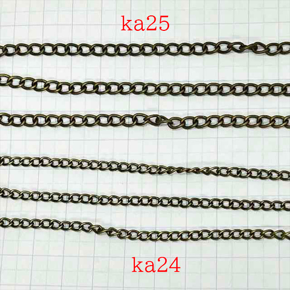 鏈條1m Kihei★ka24/Antique★寬度約3.2mm Kihei Chain 配件鏈條 第2張的照片