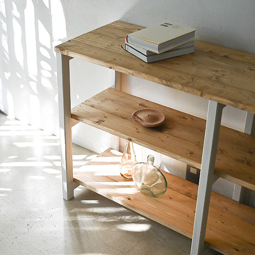 3段 シェルフ【ホワイト】 棚・シェルフ・ラック HYTNOS -ひとのす