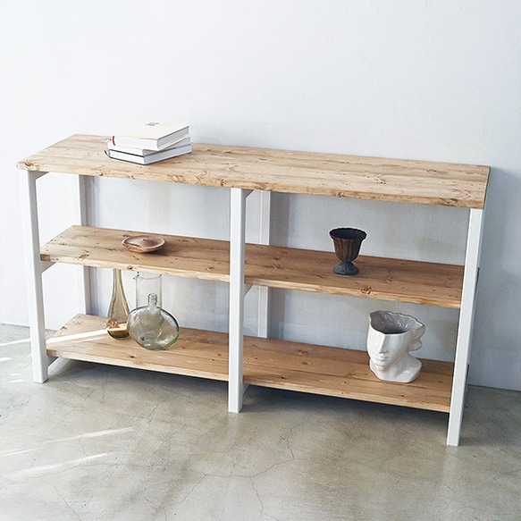 3段 シェルフ【ホワイト】 棚・シェルフ・ラック HYTNOS -ひとのす