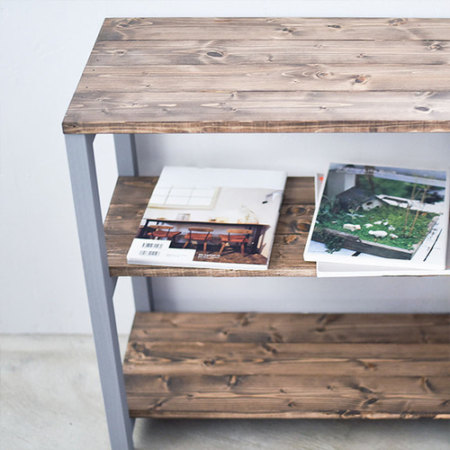 FLEXA フレクサ　木製3段ラック グレー 3段 シェルフ【グレー】 棚・シェルフ・ラック HYTNOS -ひとのす- 通販