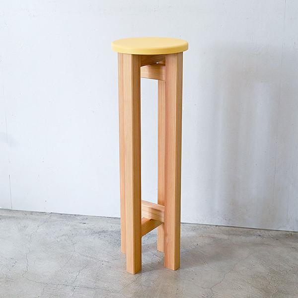 小さなスツール【黄】キッチン・洗面所に