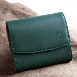 人気No.1】二つ折り財布 ガバっと開く ギャルソンウォレット ヌメ革