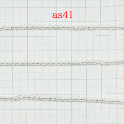 鏈條 1m Azuki★AS41/白銀★寬度約2.6mm 圓滾鏈 配件 第2張的照片
