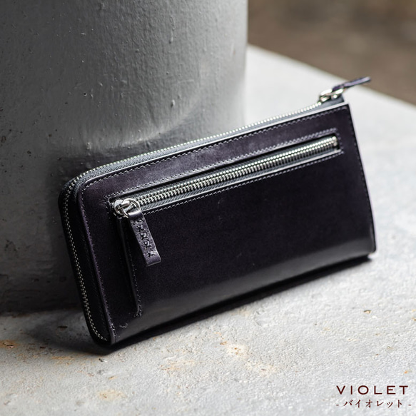 Ｌ字ファスナー 長財布　スキミング防止機能付き　RFID【送料無料】(wallet-10) 5枚目の画像
