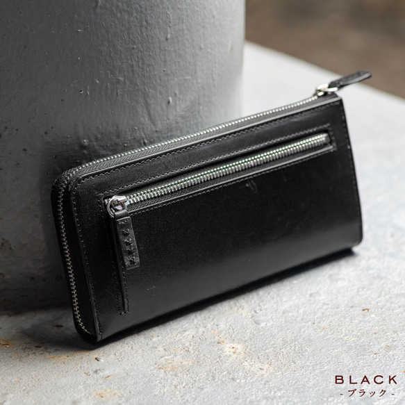 Ｌ字ファスナー 長財布　スキミング防止機能付き　RFID【送料無料】(wallet-10) 6枚目の画像