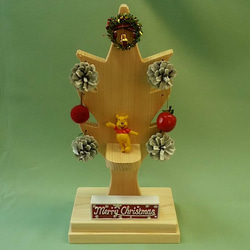 木製のクリスマスツリー【組み立て式】（ヒノキ材） 3枚目の画像