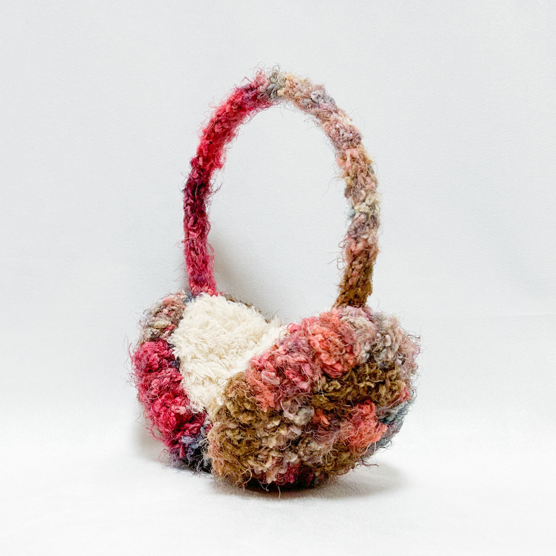 《Forest knit》フォレストニット イヤーマフ〔Autumn ／オータム〕手編み 冬小物 防寒 耳あて