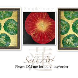 そのまま飾る、光のみなもと☆『金の太陽』がんどうあつし肉筆絵画F4