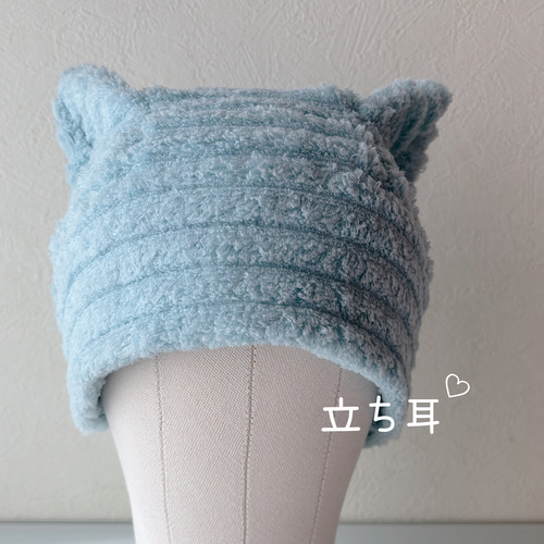 おしゃれで可愛いハンドメイド医療用ケア帽子【シロ