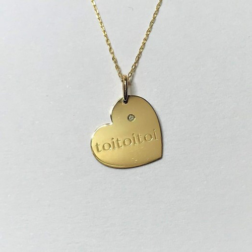 セミオーダー Coeur14 K10/K18 ネーム誕生日刻印 ハート ライフ