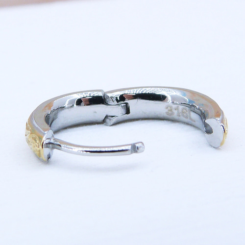 Tiffany】ヴィンテージバンブーフープピアス (片耳 Tiffany】ヴィンテージバンブーフープピアス (片耳