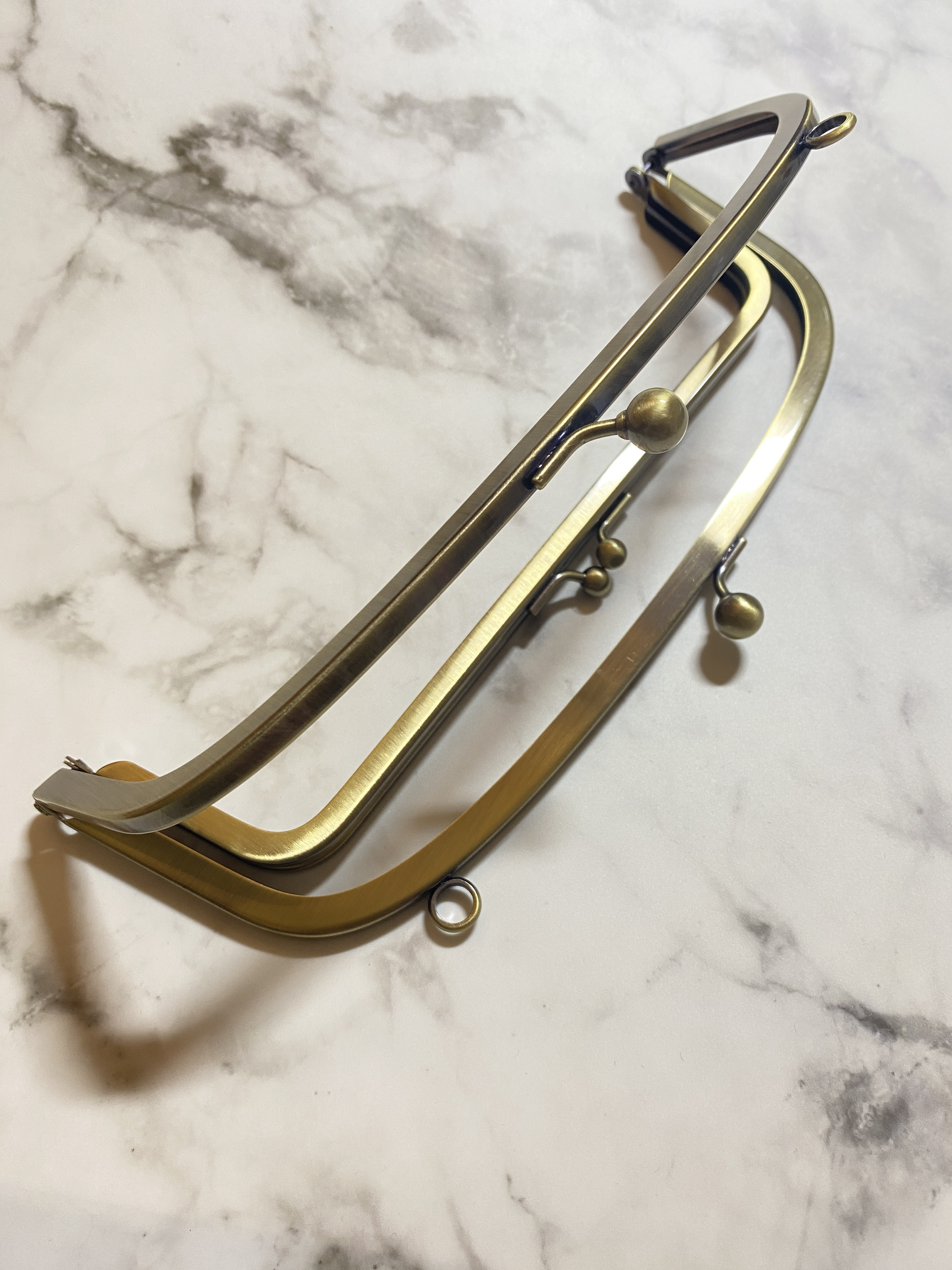 大容量 親子がま口 長財布 チョコブラウン