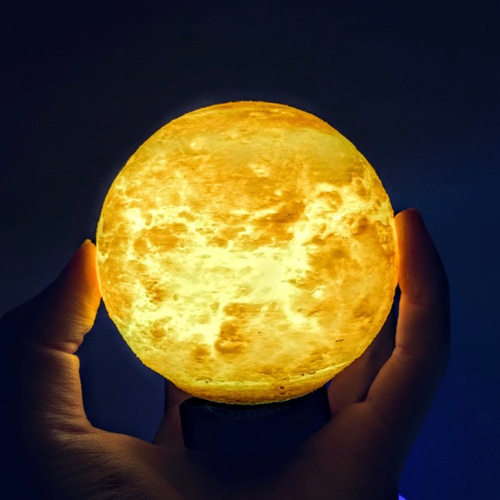 1番人気!】3D Moon Light (3 colors)|月ライト(小) - 愛と幸運 1番人気!】3D Moon Light (3 colors)|月ライト(小) - 愛と幸運