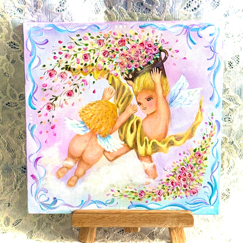 アートパネル「天使の戯れ」(原画)(送料無料) 絵画 Fantastical K 通販