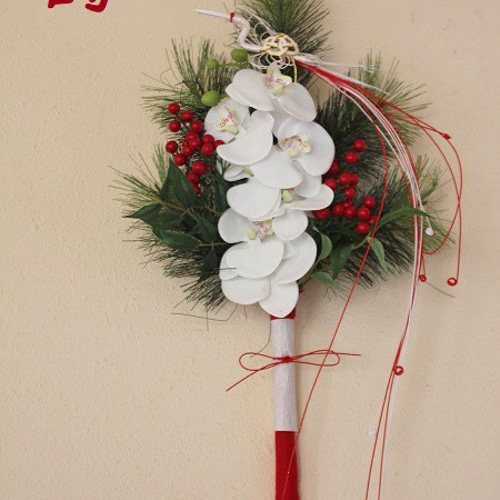Creema限定」再販＊祝松と胡蝶蘭のお正月飾り＊ しめ縄・しめ飾り