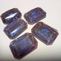 ~在庫限り~18×13mm:ドラゴンズブレス オクタゴンカットカボション （パープル） 4枚目の画像