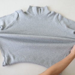 ﾓﾘﾉｶﾞｯｺｳ コットンテレコニットハイネックロングスリーブトップス　オフホワイト｜mg-te21-wt 18枚目の画像