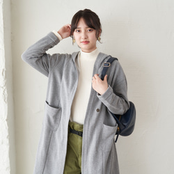 ﾓﾘﾉｶﾞｯｺｳ コットンテレコニットハイネックロングスリーブトップス　オフホワイト｜mg-te21-wt 14枚目の画像