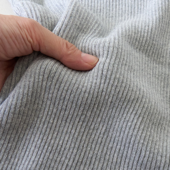 ﾓﾘﾉｶﾞｯｺｳ コットンテレコニットハイネックロングスリーブトップス　オフホワイト｜mg-te21-wt 19枚目の画像