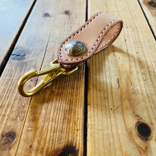 キーループ ゾウ革 サドルレザー エレファントレザー ベルト