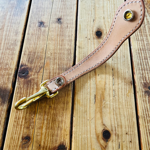 栃木レザー ヌメ革 ハンドメイド ベルトループ キーホルダー