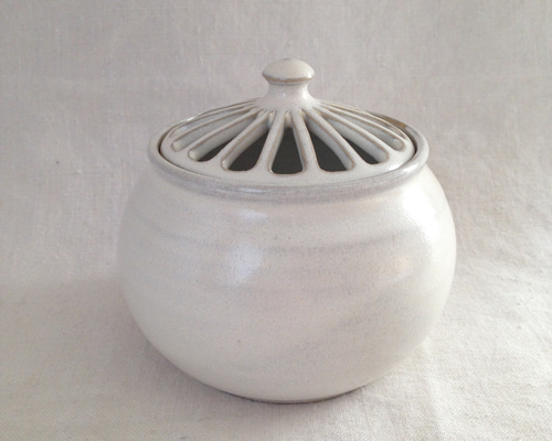 香炉(アンティークホワイト)L ディフューザー・アロマポット yoko