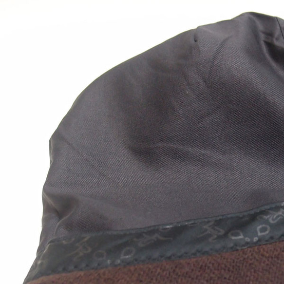 ピッコロ・ウール/S～Lサイズ キャスケット 秋冬 たためる帽子 風に飛ばない帽子 UV対策 13枚目の画像