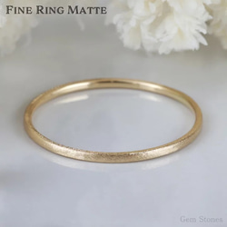 【華奢リング】FINE RING　K18YG　1ミリ　指輪　重ね付　可愛　つけっぱなし　極細 5枚目の画像