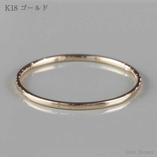 K１８シンプル指輪 K18 18金 リング レディース 3mm 幅広 指輪 18K シンプル ピンク